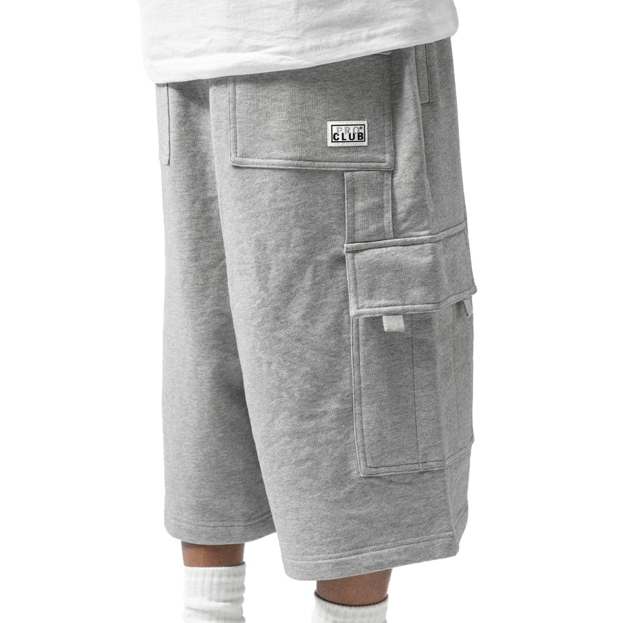 PRO CLUB Fleece Sweat Cargo Shorts