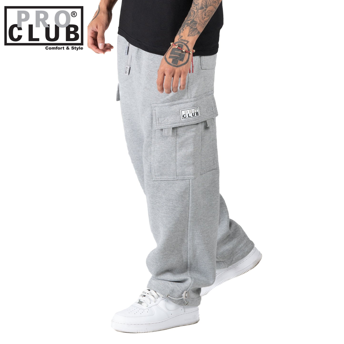 PRO CLUB Heavy Weight Cargo Sweat Pants