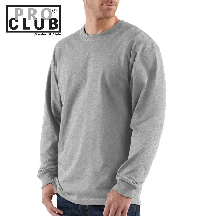 PRO CLUB Heavy Weight LONG SLEEVE T-shirt