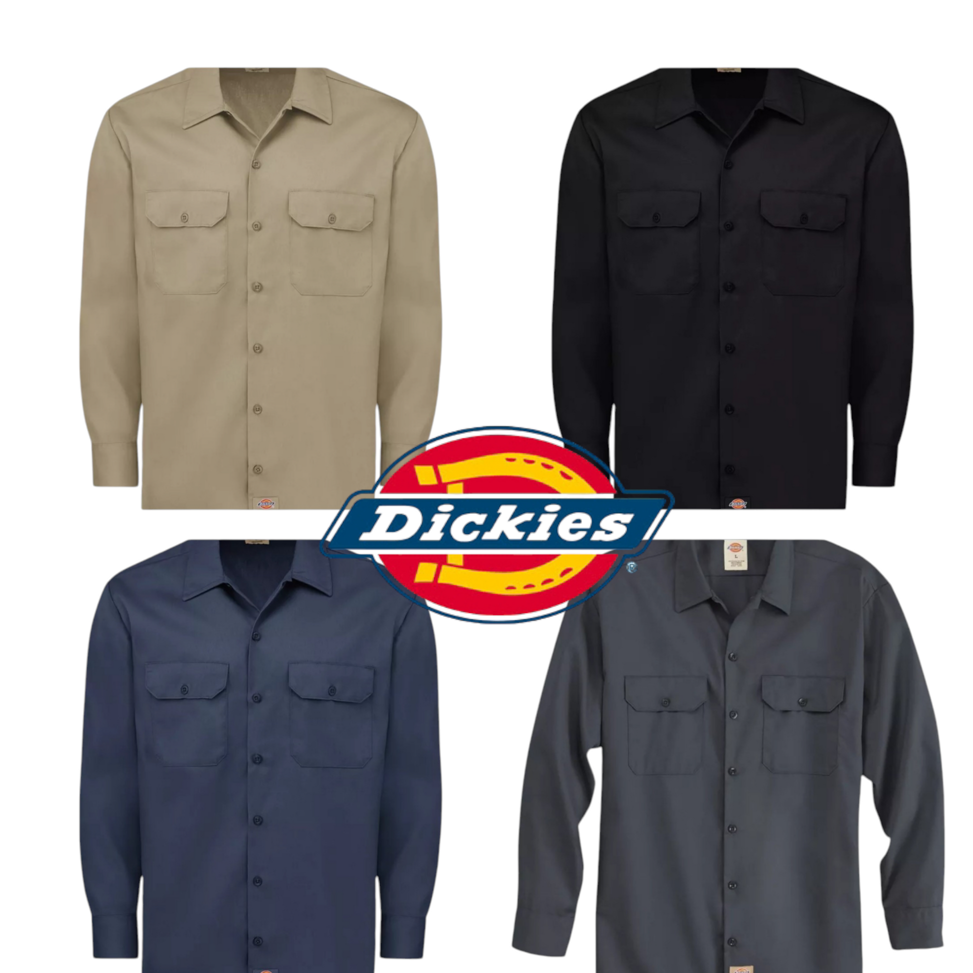 DICKIES Long Sleeve Work Shirt – SOX & BOX