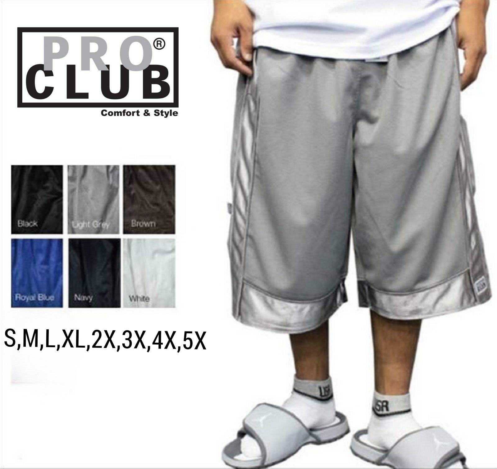 PRO CLUB Heavyweight Mesh Basketball Shorts โ SOX & BOX