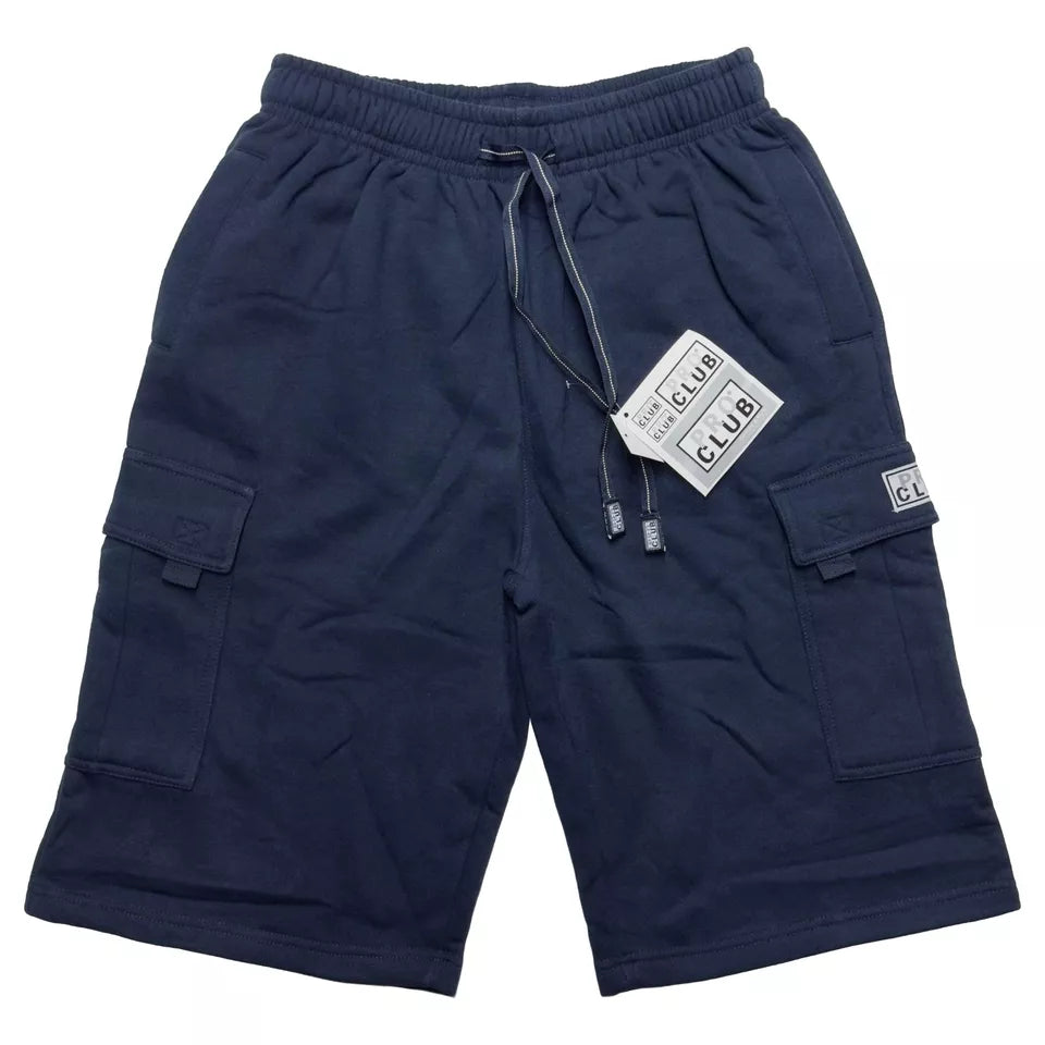 PRO CLUB Fleece Sweat Cargo Shorts