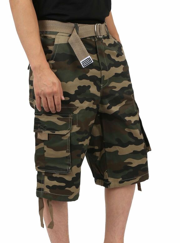 PRO CLUB Twill Cargo Cotton Shorts