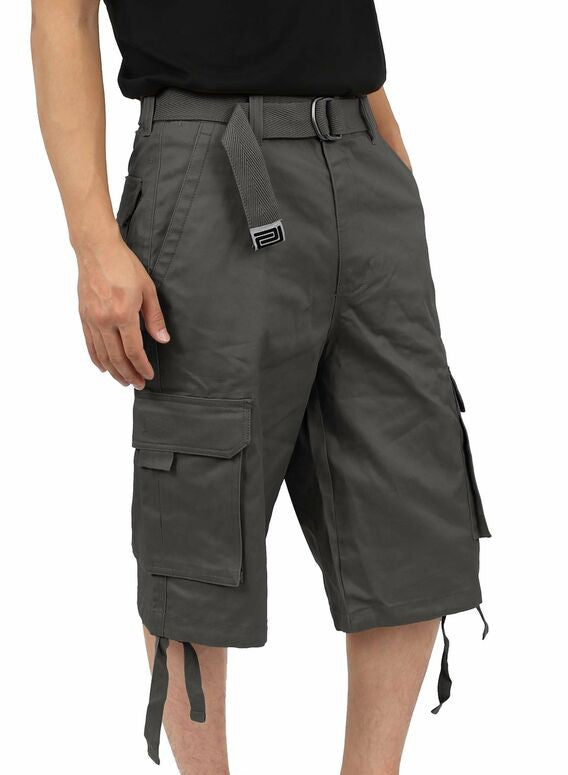 PRO CLUB Twill Cargo Cotton Shorts